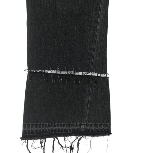 Citizens of Humanity Sasha Twist Crop Low Slung Flare Jeans Size 24 Safety Pins - Picture 6 of 14